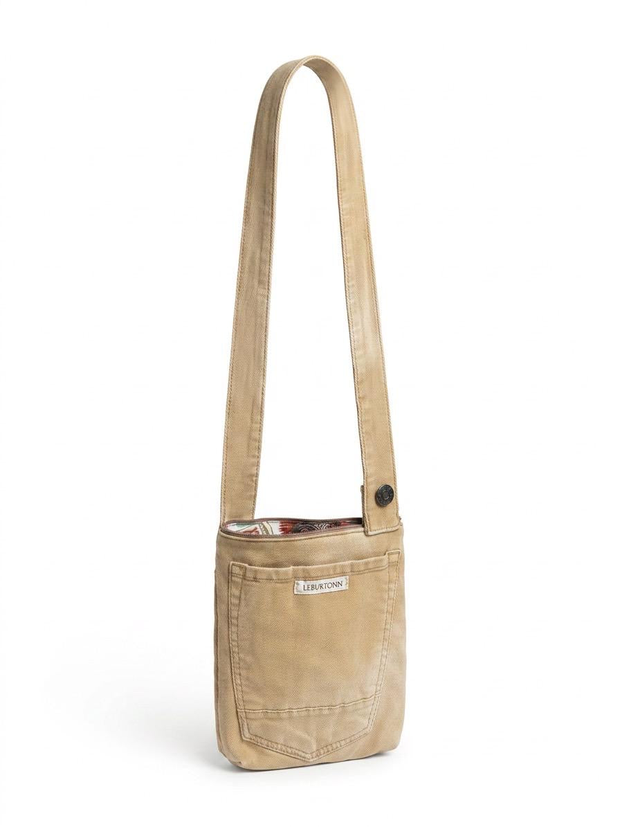 bandoulière homme beige