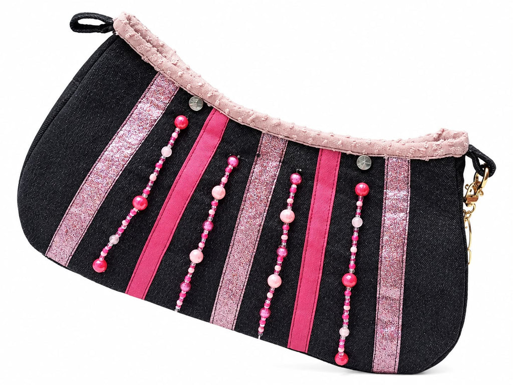 sac gris et rose