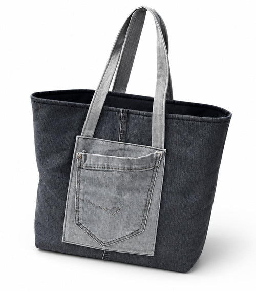 Grand sac gris claire/gris foncé