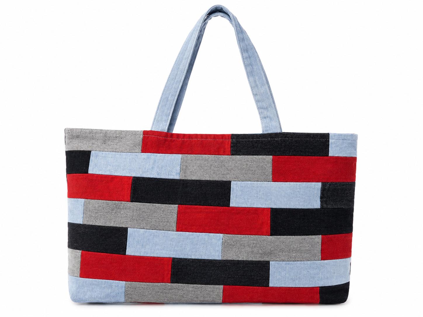 Grand sac patchwork
