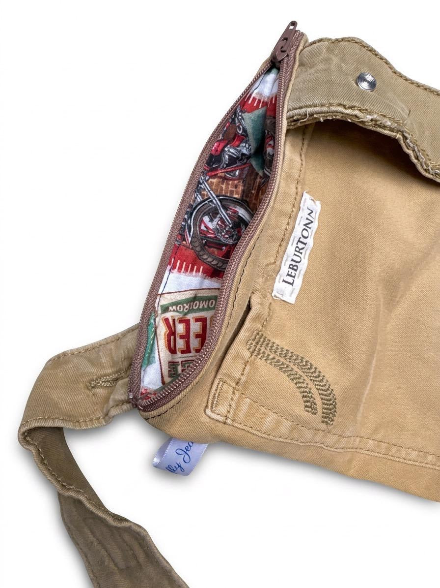 bandoulière homme beige